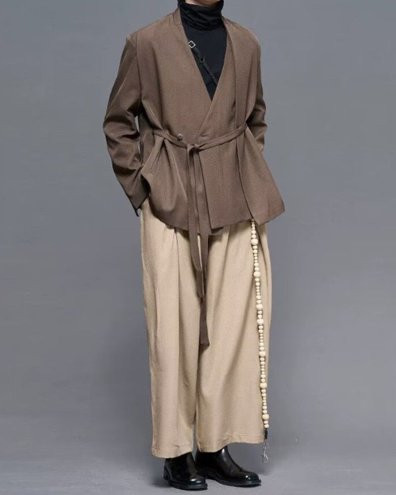 Modern Japanese Vintage Wide-Cut Hakama Pants