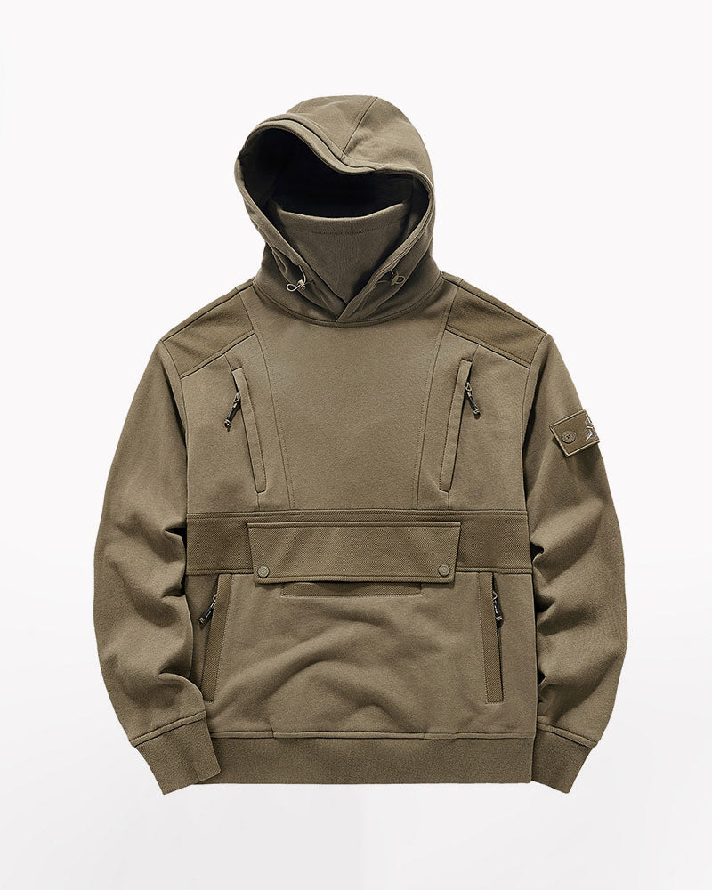 Techwear Tactical Multi-Pocket Mask Hoodie