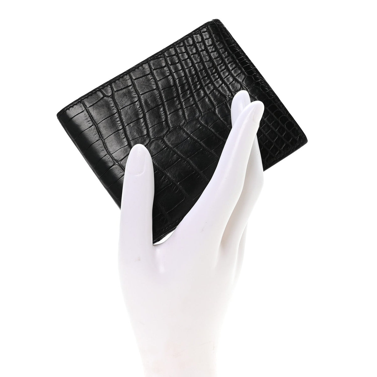 Matte Alligator MC2 Copernic Compact Wallet Black