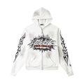 HELLSTAR White Flame Records Zip Hoodie