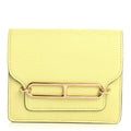 Chevre Mysore Roulis Slim Wallet Jaune Bourgeon