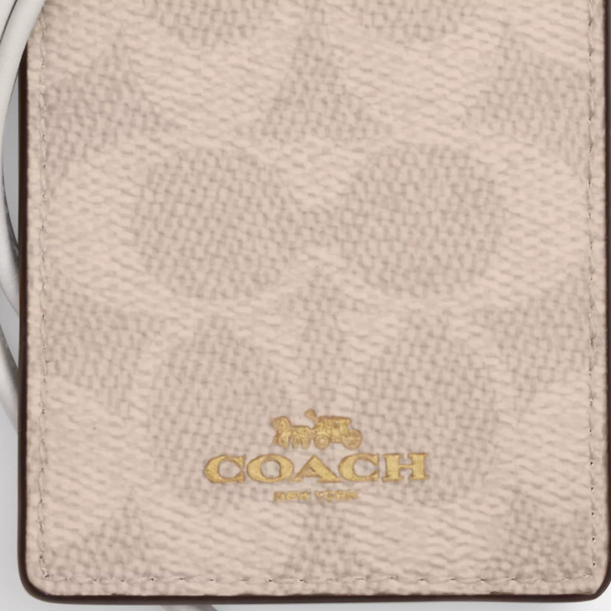 Coach Outlet Id Lanyard In Signaure Canvas