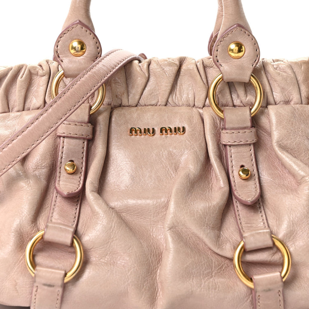 Vitello Shine Top Handle Satchel Mughetto