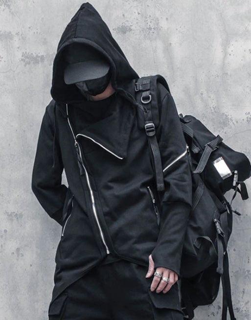 Japanese Techwear Zipper Hooded Jacket