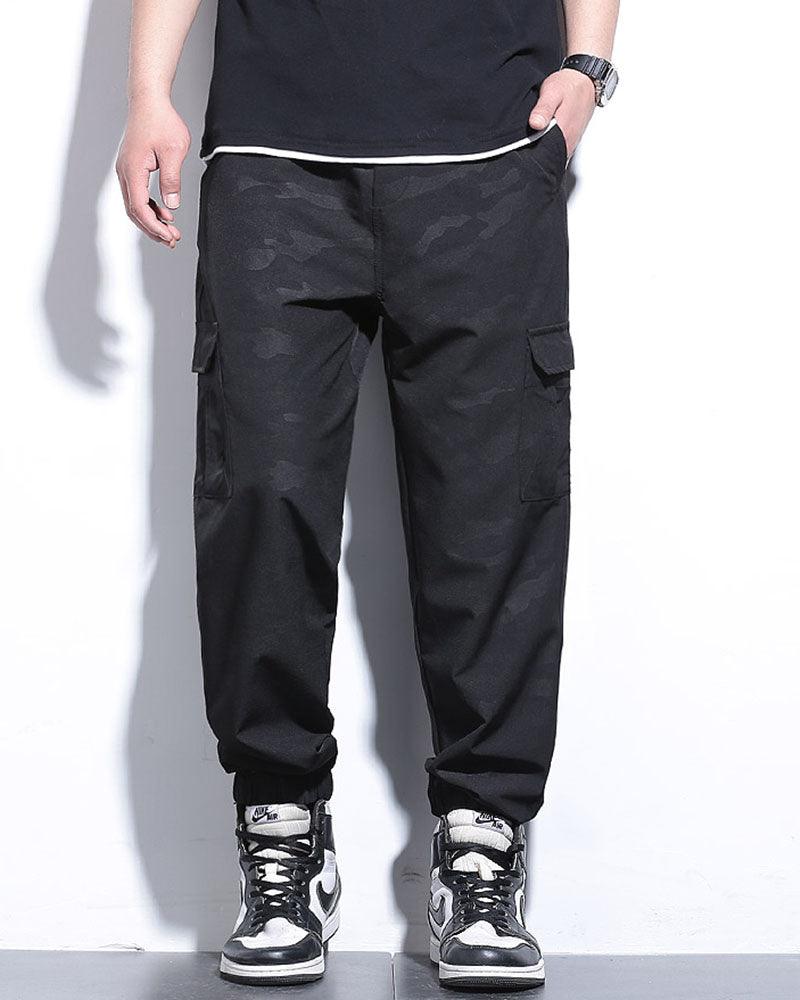Techwear Ice Silk Camo Cargo Pants