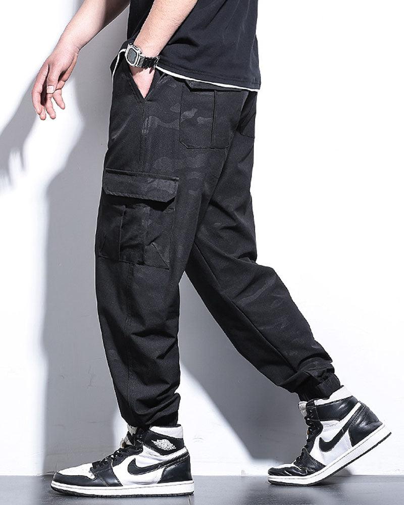 Techwear Ice Silk Camo Cargo Pants