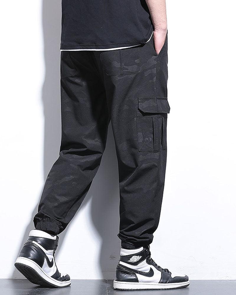 Techwear Ice Silk Camo Cargo Pants
