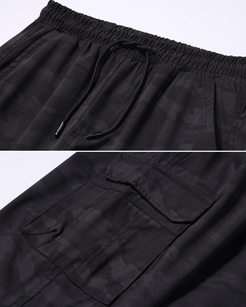 Techwear Ice Silk Camo Cargo Pants
