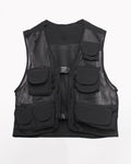 Techwear Fishnet Cargo Vest