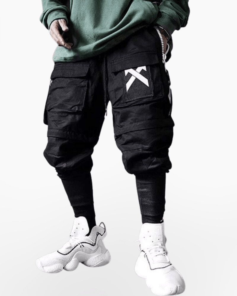 Become An X-Man Techwear Black Cargo Pants