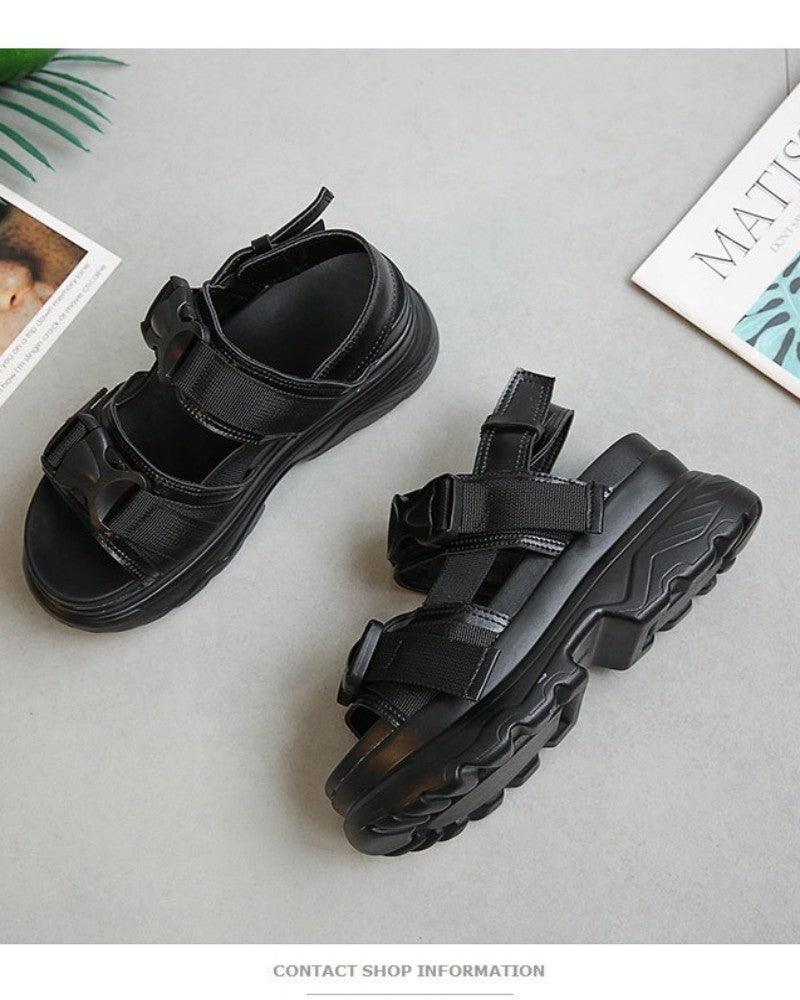 Techwear Women Platform Sandals