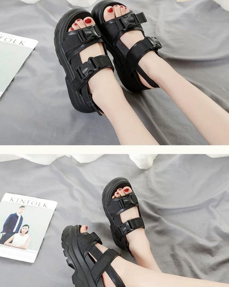 Techwear Women Platform Sandals
