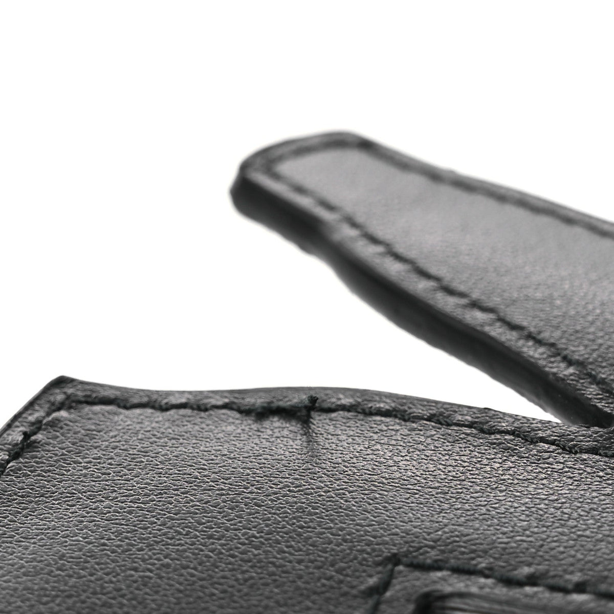 Calfskin Hoodie Trick Bag Charm Grigio
