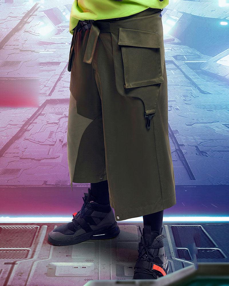 XIPHEVIL Cyberpunk Outfits City Judge Unisex Ninja Pants