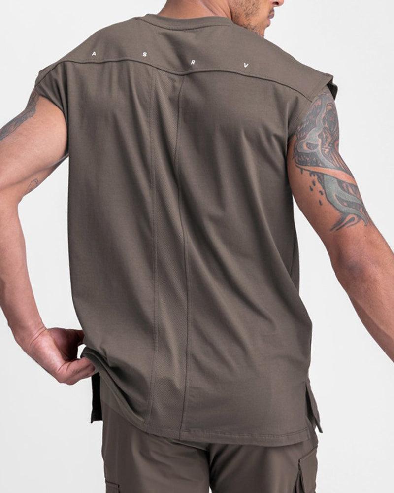 Techwear Sleeveless Mens Muscle Shirt