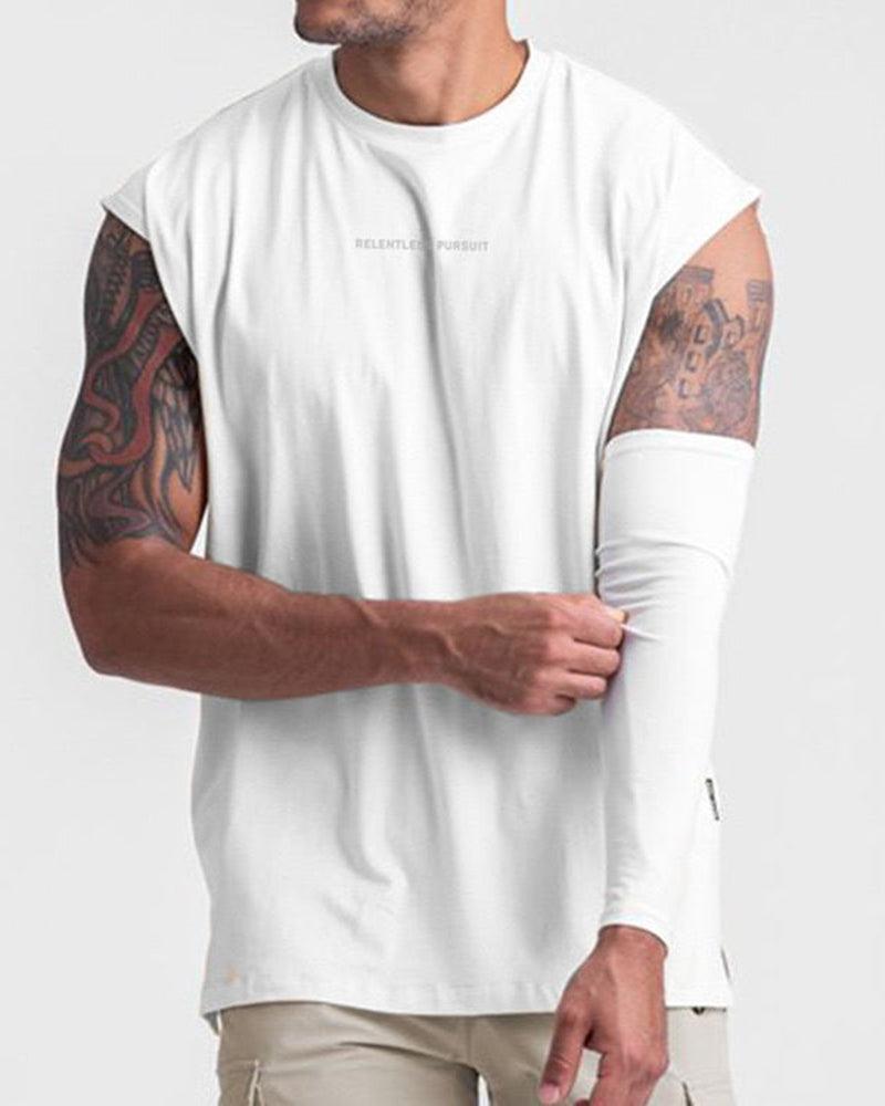Techwear Sleeveless Mens Muscle Shirt