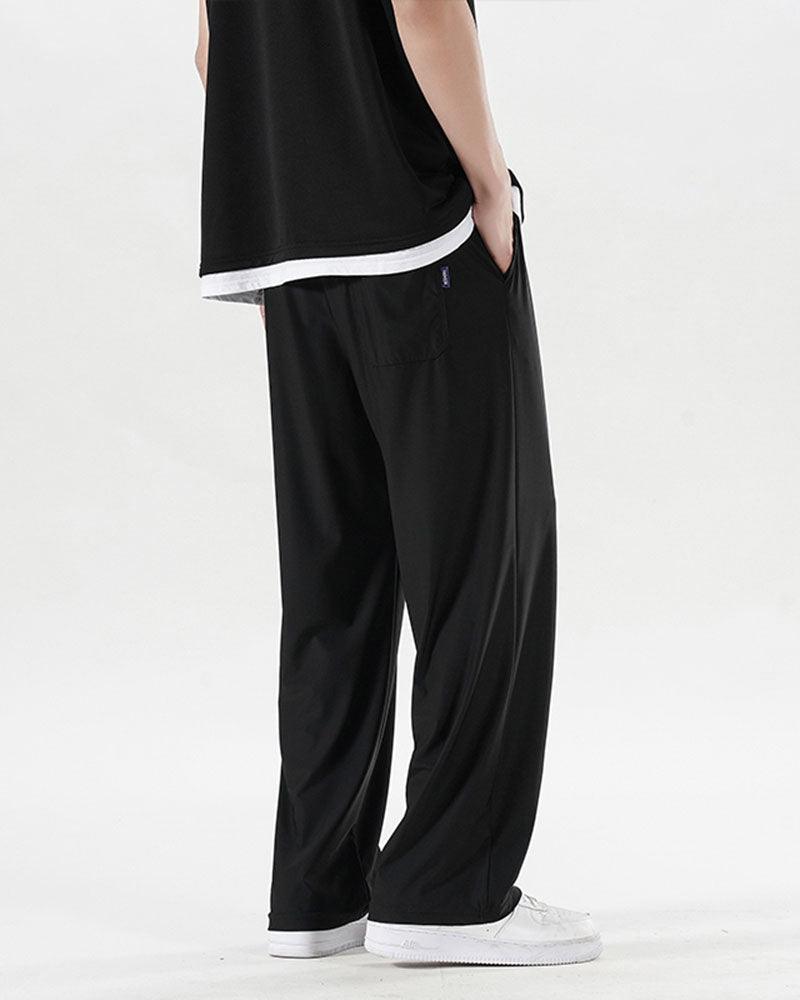 Techwear Summer Ice Silk Wide Leg Pants