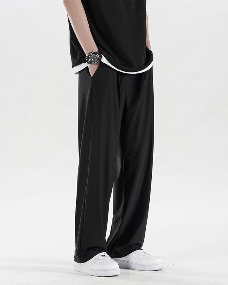 Techwear Summer Ice Silk Wide Leg Pants