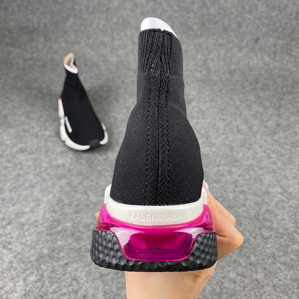 Balenciaga Wmns Speed Trainer 'Clear Sole - Pink'
