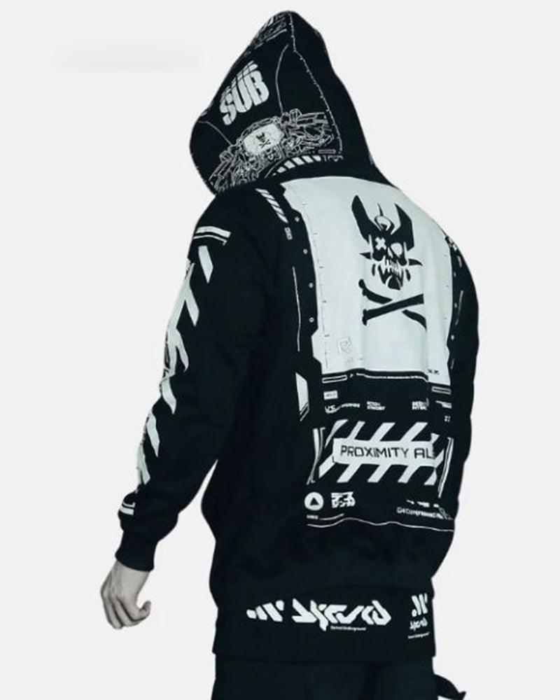 Darkness Cyber Zip Hooded Jacket