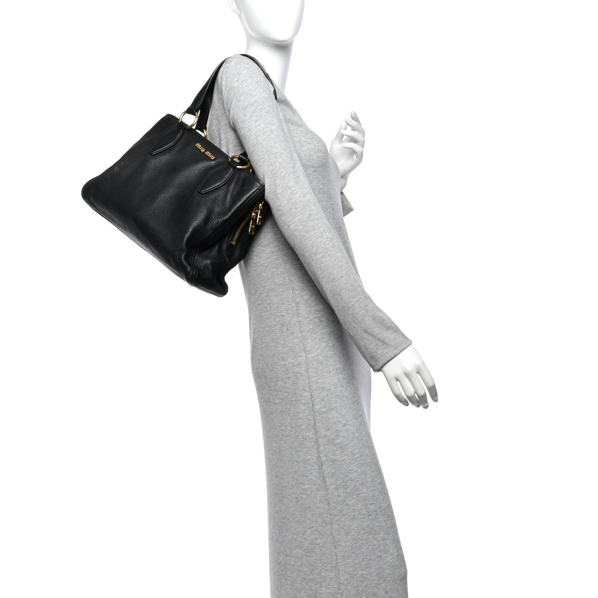 Vitello Daino Caribu Tote Black