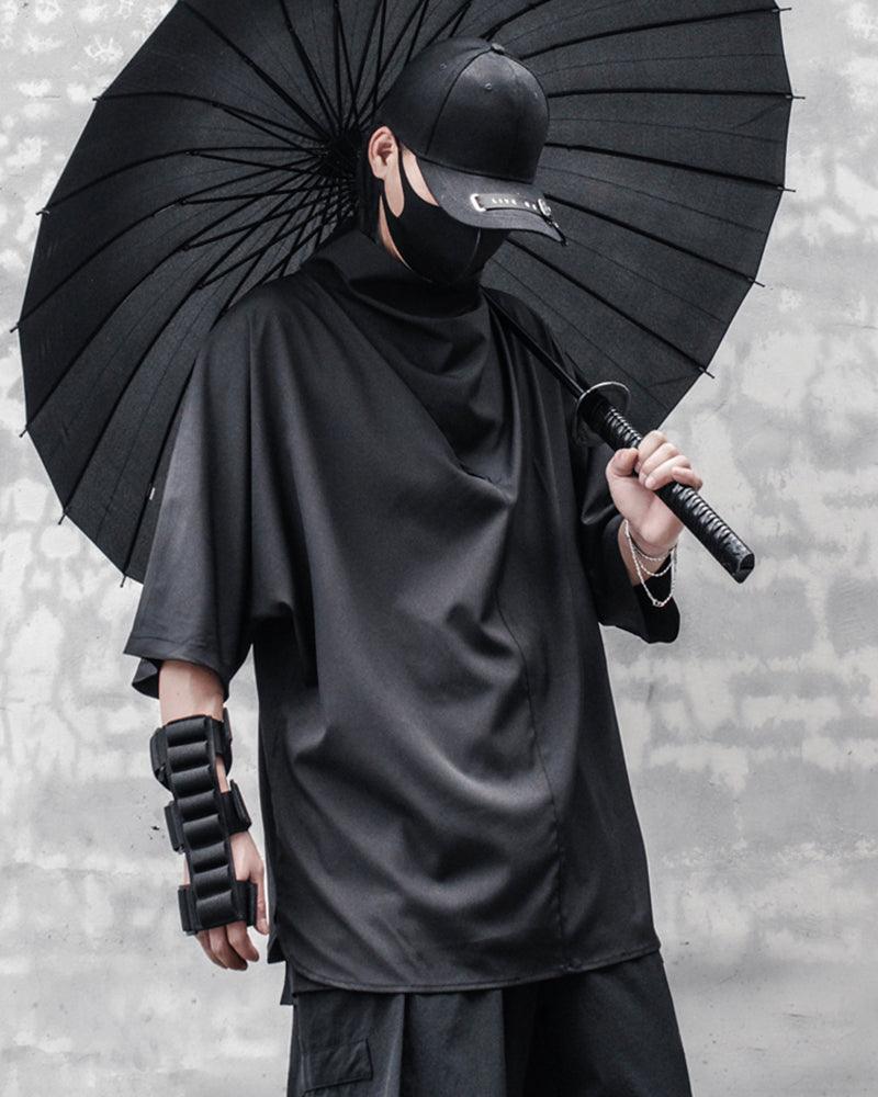 Modern Japanese Techwear Loose Bat T-Shirt