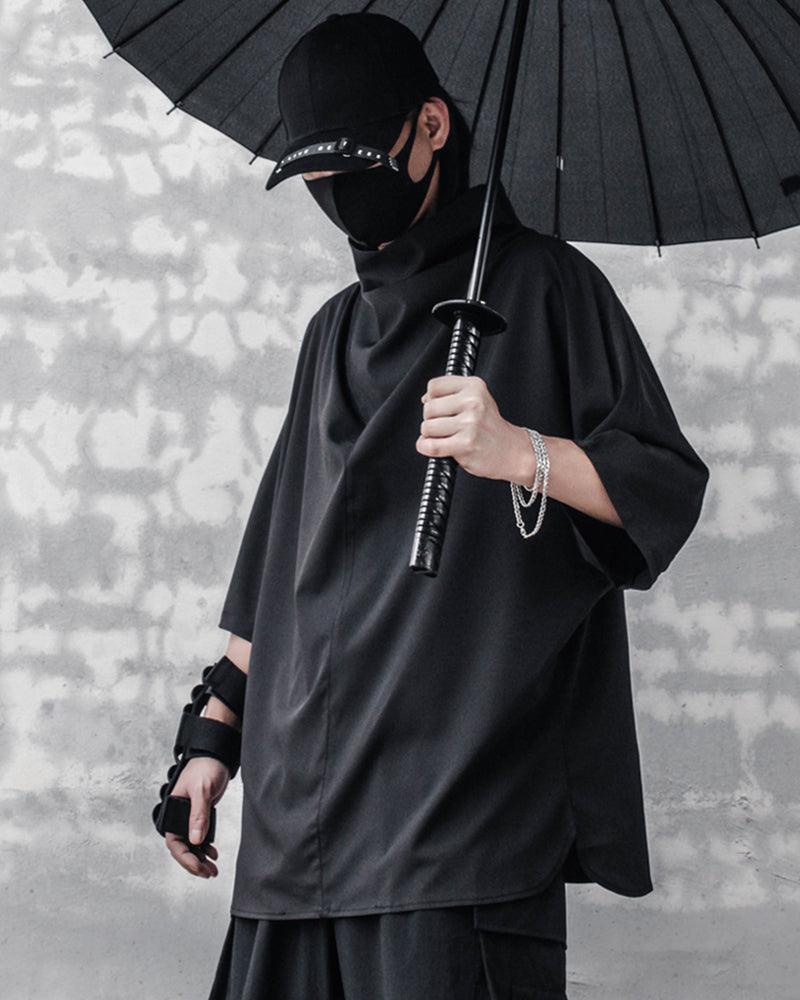 Modern Japanese Techwear Loose Bat T-Shirt