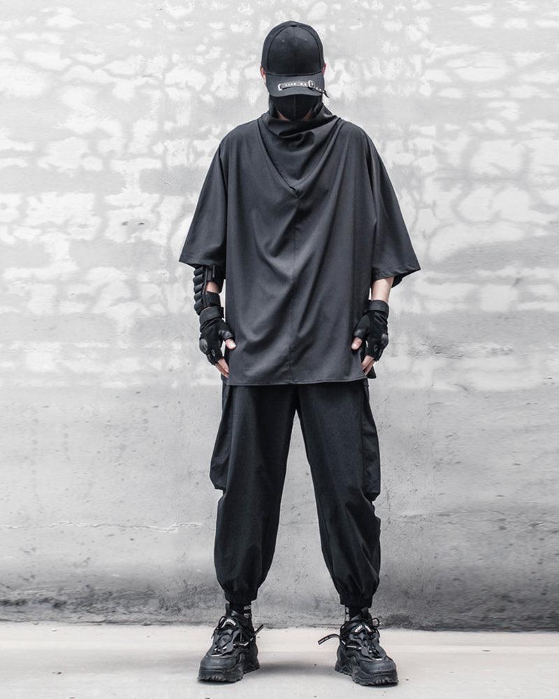 Modern Japanese Techwear Loose Bat T-Shirt