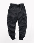 Techwear Black Zip Pocket Cargo Pants