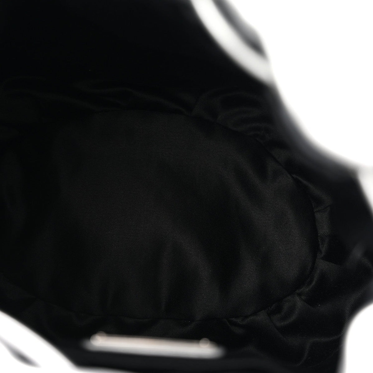 Paillettes Mate Bucket Bag Argento