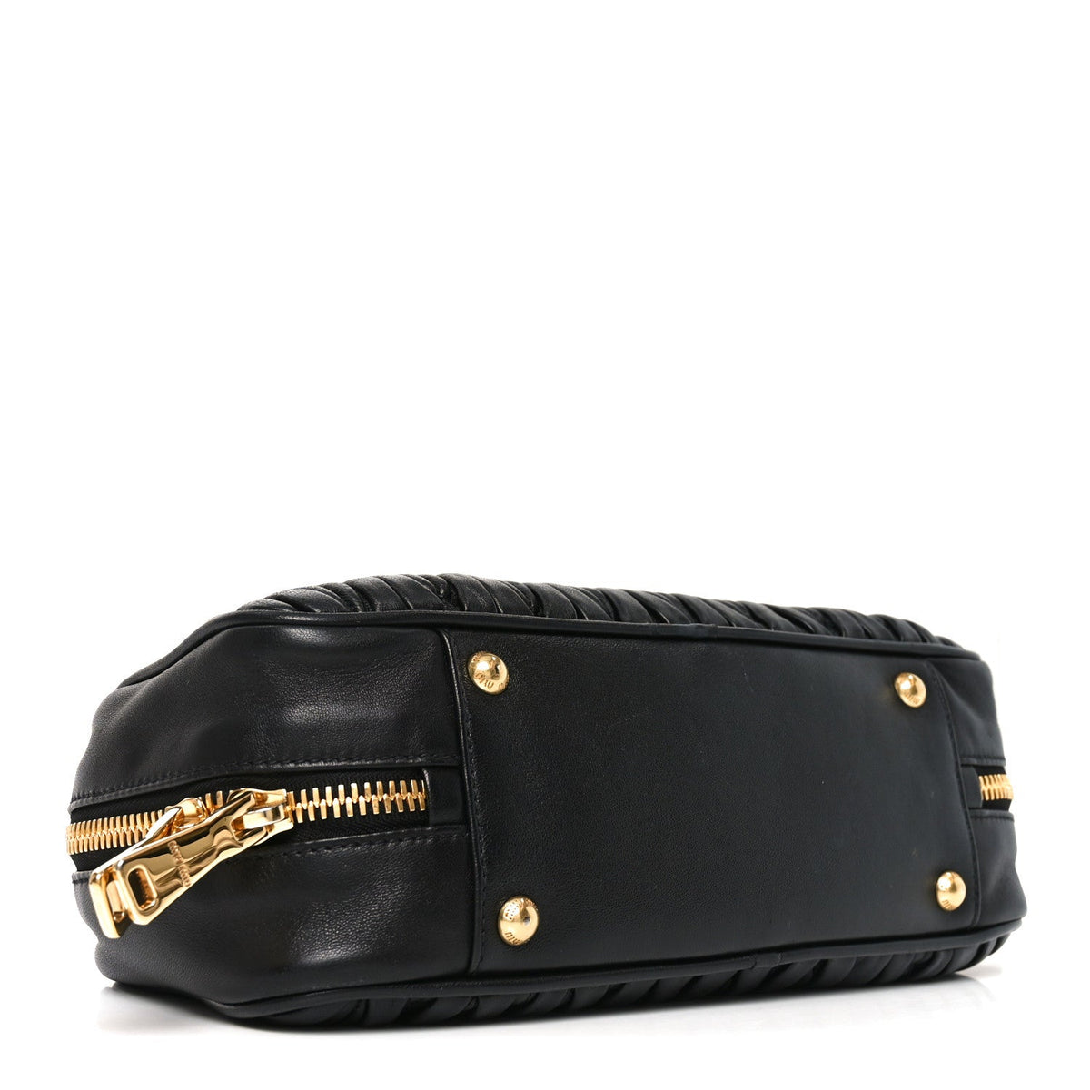 Nappa Matelasse Large Arcadie Top Handle Bag Black