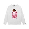 BAPE Pink Camo Ape Head Crewneck Sweatshirt