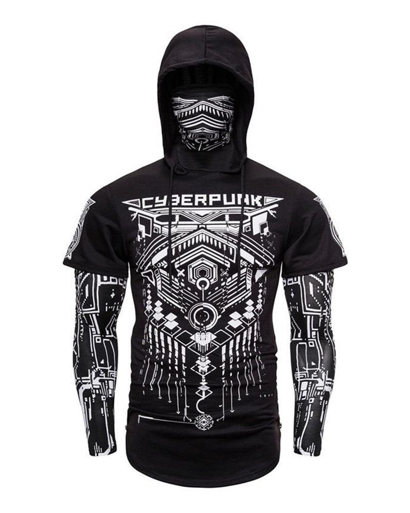 Cyberpunk Ninja Mask Hoodie