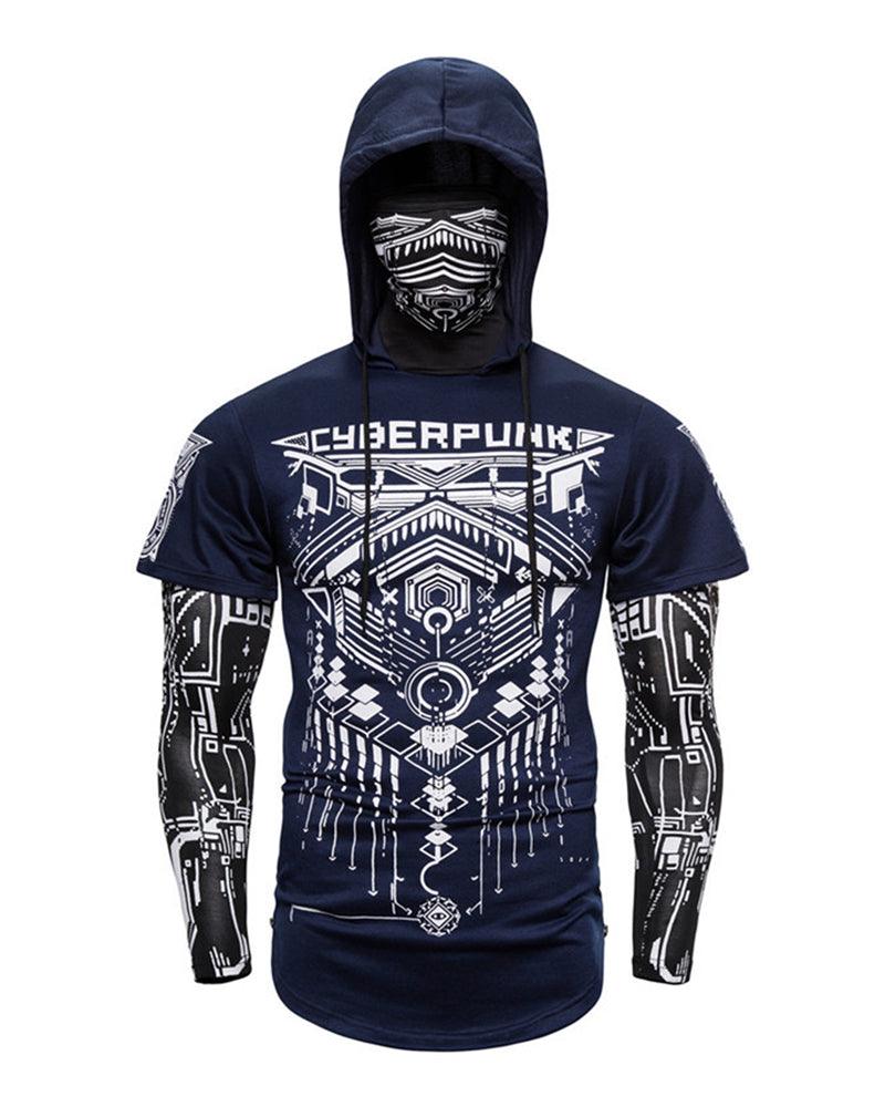 Cyberpunk Ninja Mask Hoodie