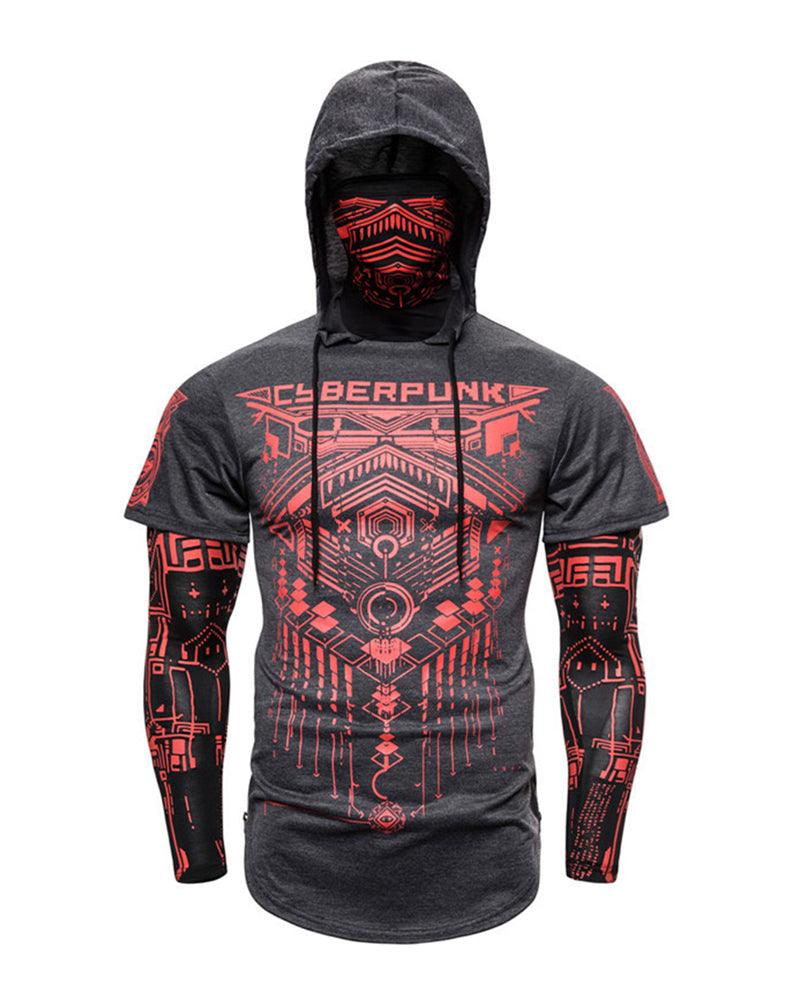 Cyberpunk Ninja Mask Hoodie