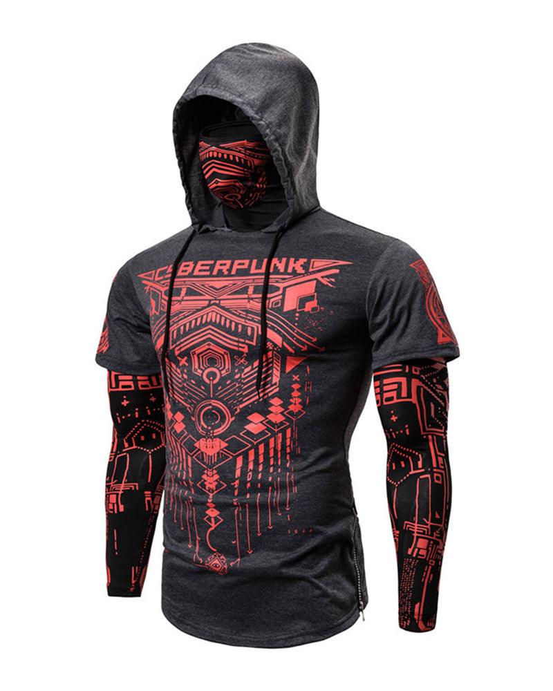 Cyberpunk Ninja Mask Hoodie