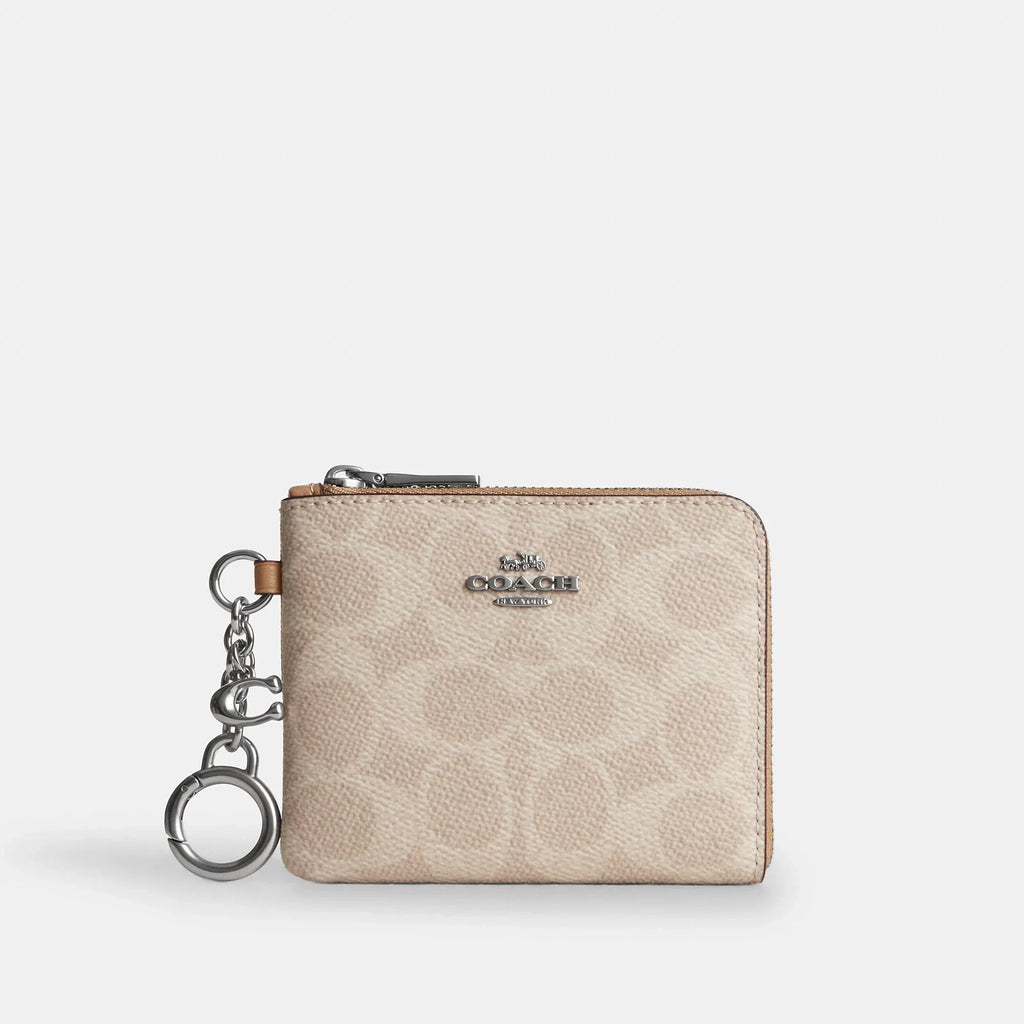 Coach Outlet Small Corner Zip Wallet In Signature Canvas