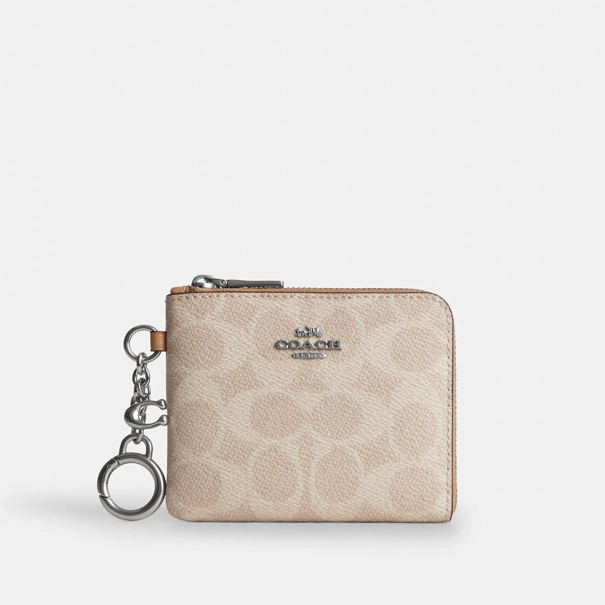 Coach Outlet Small Corner Zip Wallet In Signature Canvas