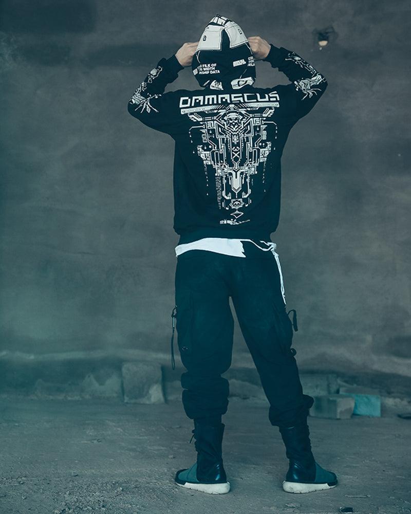 Cyberpunk Graphic Motorcycle Hoodie