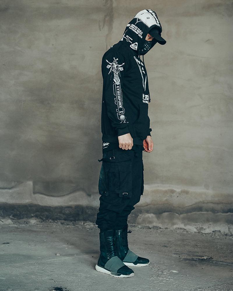 Cyberpunk Graphic Motorcycle Hoodie