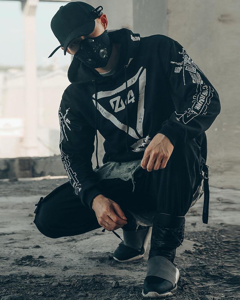 Cyberpunk Graphic Motorcycle Hoodie