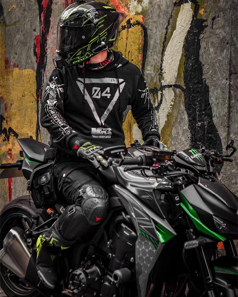 Cyberpunk Graphic Motorcycle Hoodie