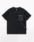 Functional Chest Bag Ribbon Techwear T-Shirt