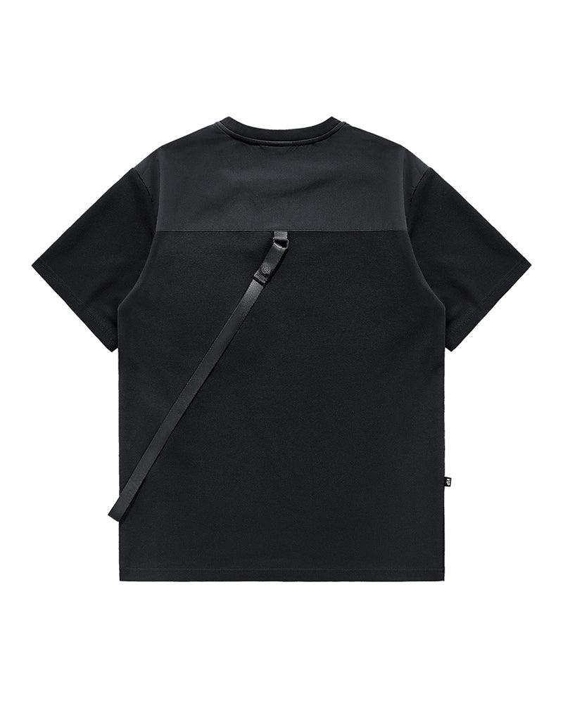 Functional Chest Bag Ribbon Techwear T-Shirt