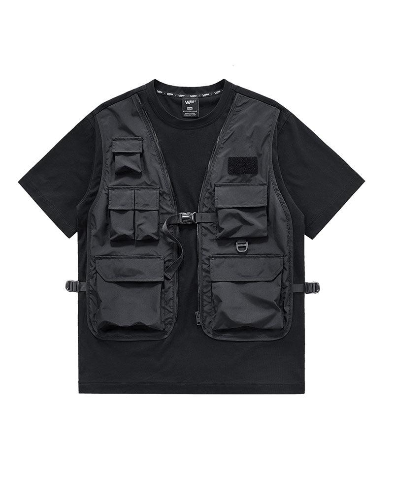 Functional Fake Two Vest Techwear T-Shirt