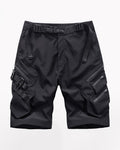 Functional Multi-Pocket Belt Cargo Shorts