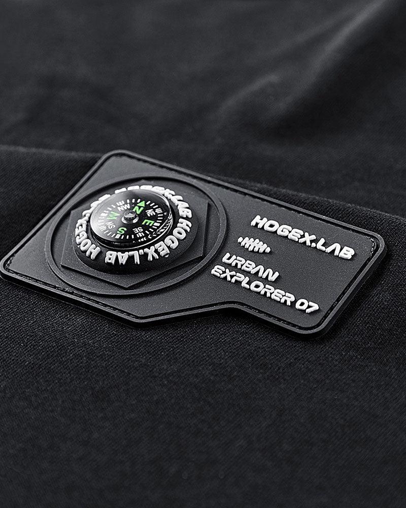 Functional Plaid Patchwork Techwear T-Shirt