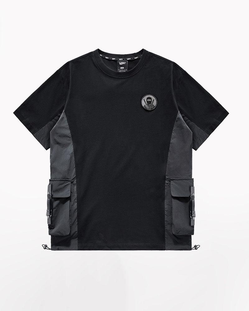 Functional Cyberpunk Samurai Badge T-Shirt