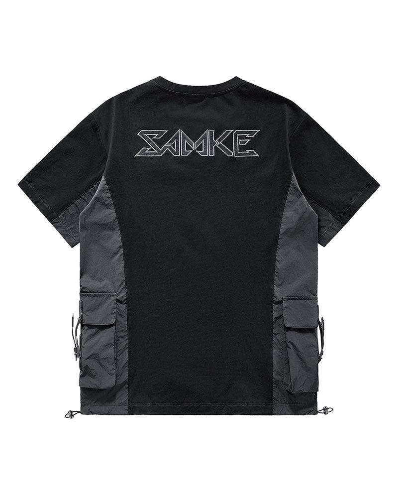 Functional Cyberpunk Samurai Badge T-Shirt