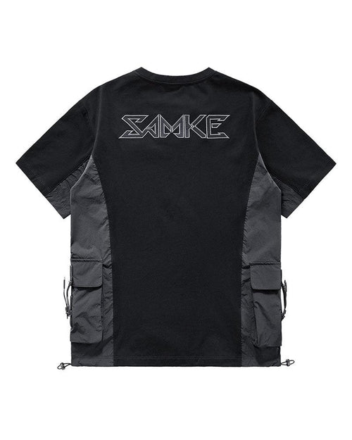 Functional Cyberpunk Samurai Badge T-Shirt